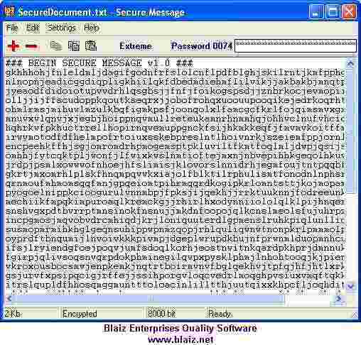 Secure Message by Blaiz Enterprises Screenshot
